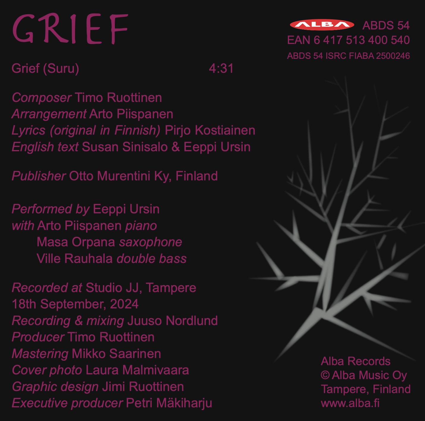 ABDS 54 – GRIEF (Suru) -digisingle - Image 2